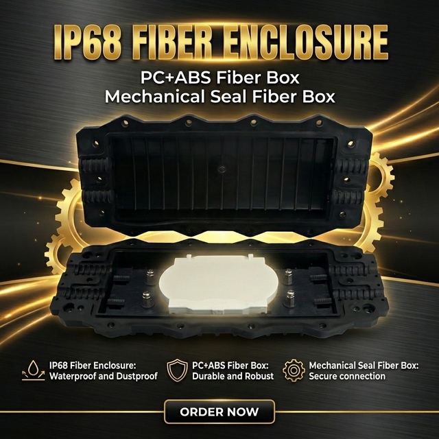 IP68 Waterproof Pole Mount FTTH NAP Box Fiber Splice Enclosure with Mechanical Seal and Telecom Grade Quality for Outdoor FTTH
