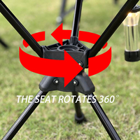 Tabouret pliant triangulaire durable pour activités de plein air, tissu imperméable et pieds en métal robustes