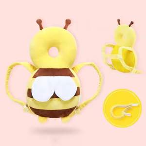 뜨거운 판매 아기 걷는 머리 보호 베개 작은 꿀벌 보호 머리 모자 아기를위한 도매 통기성 드롭 베개 - Product Image 4