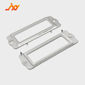 Boîte de rangement en métal décorative de marque JXY, modèle Q082, 82 mm x 32 mm, petits emplacements pour cartes de visite/étiquettes, vente en gros - Product Image 1