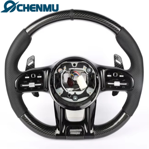 Accessoires de <span class=keywords><strong>volant</strong></span> en fibre de carbone pour Mercedes Benz classe E S C G W205 W204 W212 W211 W213 W218 E300 mise à niveau - Product Image 1