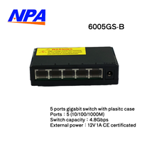 Switch Ethernet Gigabit de 5 Puertos, 10/100/1000Mbps, Precio de Fábrica, en Existencia
