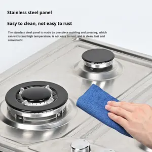 Table de cuisson à gaz encastrable <span class=keywords><strong>YTX</strong></span> Kitchen 60 cm en acier inoxydable, quatre brûleurs, allumage électronique, protection anti-flamme, garantie 5 ans, utilisation hôtelière - Product Image 6