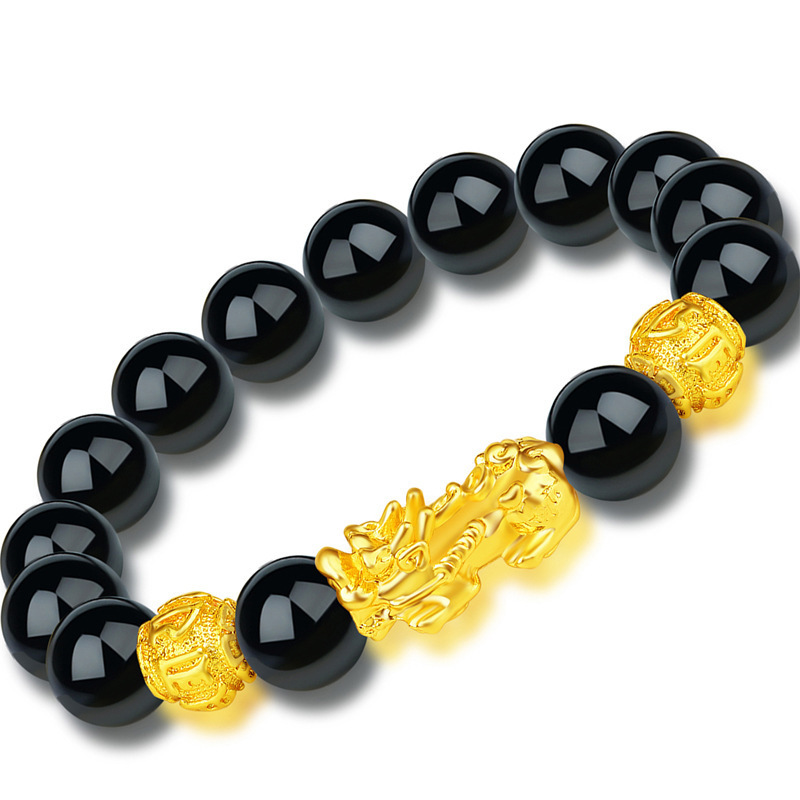 Braccialetto con ossidiana nera - Gioielli - Bracciali e cavigliere