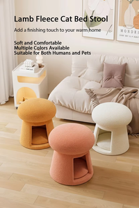 ADZIA Creative Cream Style - Meuble d'entrée multifonctionnel pour la maison, avec niche pour <span class=keywords><strong>chat</strong></span>, tabouret à chaussures et espace de repos pour animaux de compagnie - Product Image 3