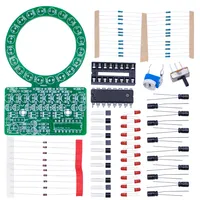 Kit DIY CD4017 de lumière LED circulaire à flux numérique pour la pratique de la soudure et les projets éducatifs