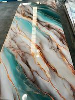 Panneaux muraux en PVC 3D WPC UV effet marbre pour hôtel 1200*2400mm, imperméables, haute qualité, panneaux UV pour décoration intérieure, panneaux en PVC effet marbre