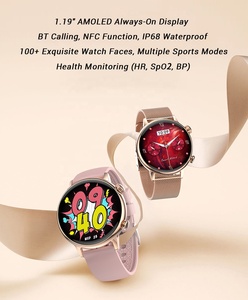 HK39T Women's AMOLED <b>Smart</b> Watch 1.19" HD Screen NFC IP68 Health Tracker BT Calling - Product Image 5