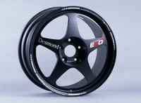 Rines de Aleación Forjados de 5 Radios Estilo JDM Clásico RegaMaster EVO II de 17, 18 y 19 Pulgadas, 5x114.3, Color Negro Satinado para Honda Civic Fit