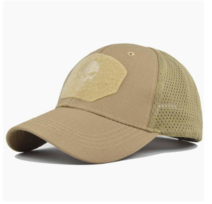 BH04 KHAKI SKULL Head Camo Baseball Hat Tactics Cs Fans Magic Stick Duck Beak Hat Outdoor Fishing Sun Protection <b>Sunscreen</b> Hat - Product Image 2