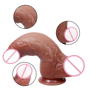 Hot Sale Long Oversized Dildo Penis Big Cock Sex Toys Artificial Rubber High Quality Liquid Silicone for Women Adult Sex 1pcs