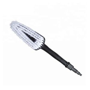 Brosse triangulaire pour lavage de voiture, poils doux en nylon, 30 fibres de verre, blanche, MO601 - Product Image 1