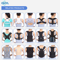 Fournitures de thérapie de réadaptation, soulagement de la douleur, soutien lombaire, ceinture de maintien ajustable, correcteur de posture, dispositif de fixation pour hommes