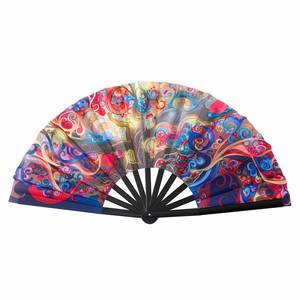 Ladies Promotional Holographic with Chip logo Hand Fans - Product Image 3