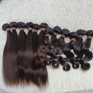 Letsfly - Extensiones de Cabello Humano Brasileño Natural al por Mayor, Color Negro y Marrón Mixto, Liso y Ondulado, Paquete de Cabello Remy de 100 Gramos - Product Image 1