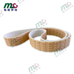 Correa síncrona Minsen Pu con patrón de clavos elípticos para máquina de salchichas - Product Image 4
