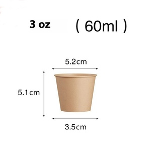 Single Wall Disposable <strong>Mini</strong> Drinking <strong>Cup</strong> 30ml/50ml Small <strong>Paper</strong> Tasting <strong>Cup</strong> Craft <strong>Paper</strong> with Custom Logo Printed - Product Image 6