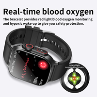 Reloj Inteligente 4G de 2.10 Pulgadas con Ranura para Tarjeta SIM, ECG Médico, Análisis de Riesgo de Enfermedades Cardíacas HRV, Monitoreo de SpO2 con Luz Roja