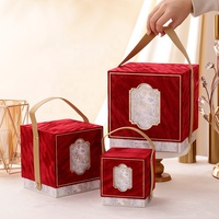 Boîte à bonbons de mariage carrée en velours de luxe Papier synthétique écologique pour la Saint-Valentin et la fête des enseignants Coffret cadeau personnalisable