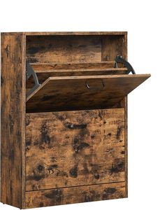 <span class=keywords><strong>Meuble</strong></span> à chaussures moderne en panneaux de particules avec portes battantes, armoire de rangement en <span class=keywords><strong>bois</strong></span> pour entrée, couloir, salon, mobilier de maison - Product Image 1