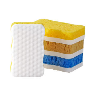 3er Pack High <span class=keywords><strong>Foam</strong></span> Melamin Doppelseitige Wellenform Magic Eraser Schwamm zum Waschen von Geschirr Nano Scrub Schwamm Reinigung für Möbel - Product Image 4