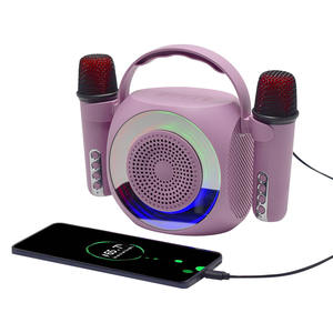 เครื่องคาราโอเกะกลางแจ้งพร้อมไมโครโฟนไร้สาย2ตัวสำหรับความบันเทิงในบ้าน - Product Image 5