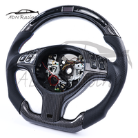 Volant manuel en fibre de carbone LED avec garniture en fibre de carbone pour BMW E46 E39 M3 M5 2001+
