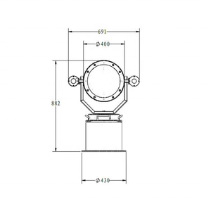 Projecteurs marins automatiques intelligents télécommandés personnalisés avec imageur <span class=keywords><strong>thermique</strong></span> infrarouge TS6-A la lumière de <span class=keywords><strong>bateau</strong></span> - Product Image 3