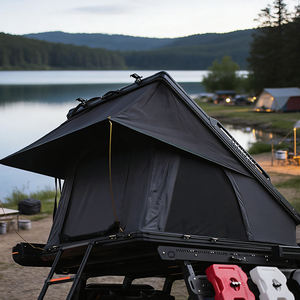 Carpa de Techo Rígida de Aluminio de Lujo para 4 Personas, con Apertura Automática Lateral, Bolsa para Zapatos y Escalera - Product Image 1