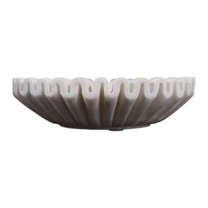 Ciotola decorativa in marmo scanalato per centrotavola da caffè, decorazione per la casa - Product Image 4