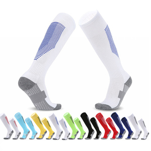 High Quality Youth Athlete Style Soccer <b>Socks</b> Non-Slip Thermo Breathable Sweat-Absorbent Anti-Bacterial Bottom - Product Image 1