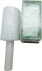 Wrap Film Adhesive Lldpe <b>Roll</b> Hand Stretch Film Transparent Plastic Stretch Pe Cling Film - Product Image 4