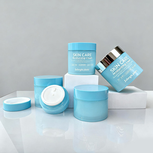 Hũ nhựa PETG có nắp, in lụa, đựng kem dưỡng da, 100g, hai lớp, vỏ nhựa, 100g50g80g30g25g - Product Image 1