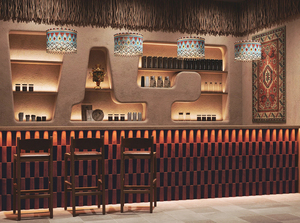 Meubles de café design, décoration complète de la boutique, vitrine à gâteaux sur mesure avec éclairage LED - Product Image 3
