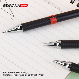 Lápiz Mecánico Pentel al por Mayor de Fábrica GENVANA, Lápiz de Empuje con Logotipo Personalizado, Lápiz Mecánico de 0.5MM para Uso Escolar - Product Image 3