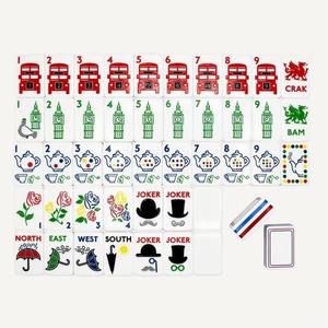 <span class=keywords><strong>Jeu</strong></span> de Mahjong Américain Thème Urbain en Acrylique <span class=keywords><strong>Blanc</strong></span> – New York, Londres, Ski, Plage, Golf – Idéal pour Soirées Familiales, Collection Maison et Cadeau - Product Image 5
