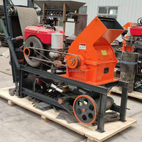 Concasseur à marteaux diesel portable PC 300*400 |   Concasseur de pierres mobile 5-10t/h pour l'exploitation minière et la construction