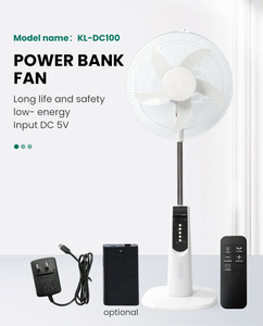 Giá Rẻ Giá 16 inch 5VDC USB nhựa ngân hàng điện fan với điều khiển từ xa năng lượng hiệu quả Brushless DC Motor cho sử dụng ngoài trời - Product Image 2