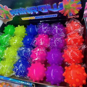 HAPU Factory Small Spiny Bright <b>Ball</b> Pet Toy Rubber Elastic <b>Ball</b> <b>Glows</b> <b>in</b> <b>the</b> <b>Dark</b> <b>Dog</b> Cat Interactive Sensory Children's Toy - Product Image 3