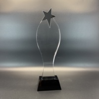 Cadeau d'affaires vierge Crystal Award Gravure Sublimation Personnalisé K9 Crystal Trophy Glass Awards Plaque
