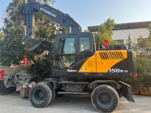 Excavadora de Ruedas Hyundai 150W-9 150-7 150 Usada Original Importada de Corea para Minería/Construcción con Buen Rendimiento en Oferta - Product Image 4