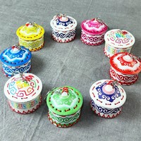 Porte-clés yourte en cuir de style mongol, souvenir de voyage, artisanat de la Mongolie intérieure, cadeau pendentif