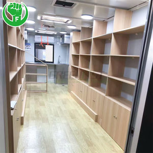 Remolque de Biblioteca de Acero Inoxidable Personalizado de 7 m con Diseño de 4 Ruedas para Puesto de Noticias y Quiosco de Libros, Carro Móvil - Product Image 2