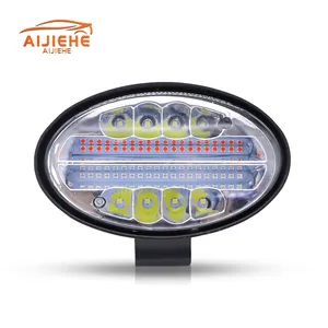 Yeni Oval şekil 144w LED çalışma ışığı kırmızı ve mavi birleştirilmiş otomobil parçaları led araba ışık Off-Road kamyon aydınlatma