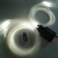 Kit de plafond ciel étoilé à fibres optiques LED 32W à double tête RGB, 1220 câbles de fibres optiques pour toit de voiture, maison, cinéma