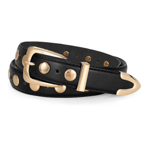 Vente chaude Personnalisé Femmes Punk Style Rivet Mode À La Mode À La Mode Rue Robe Jeans Polyvalent Pantalon Décontracté <span class=keywords><strong>Ceinture</strong></span> avec Boucle Épingle - Product Image 1