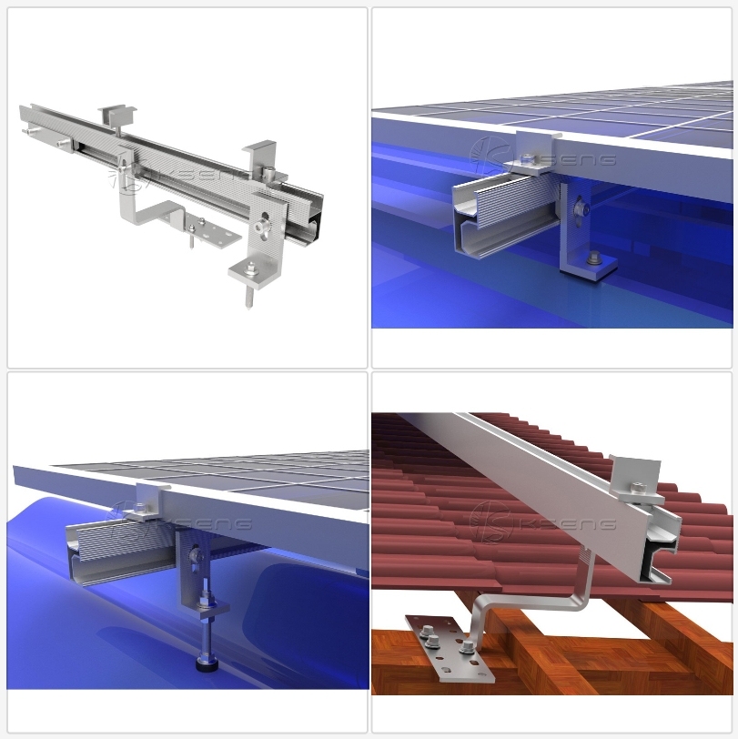 Easy Installation Solar Mounting System Roof & Ground PV Photovoltaic Accessories with Aluminum Solar Mounting Rail · image 3