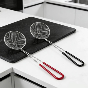 Cuillère ajourée en acier inoxydable, louche, cuillère à nouilles professionnelle, écumoire à frire, passoire, filtre, cuillère pour fondue chinoise - Product Image 2