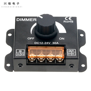 สวิตช์หรี่ไฟ LED 12V 24V 30A แบบแมนนวล สำหรับควบคุมไฟแถบ LED - Product Image 1