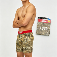 Boxer Homme en Coton Pur, Caleçon Long Hip-Hop Grande Taille avec Tissu Tricoté Sans Couture, Slip Unisexe